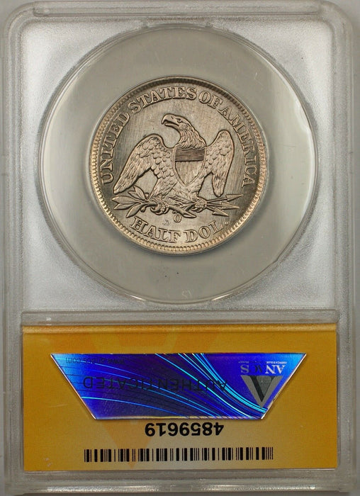 1859-O Seated Liberty Silver Half Dollar 50c Coin ANACS AU 58 Damaged