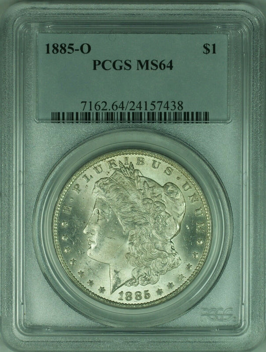 1885-O Morgan Silver Dollar Coin $1 PCGS MS64 (32 C)