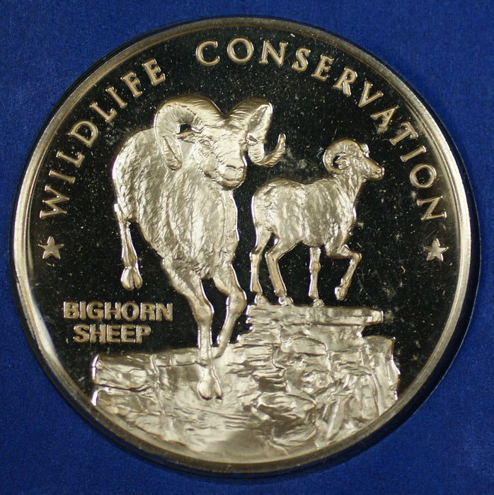 1972 American Wildlife Conservation Commem Medal Proof Silver First Day Cover