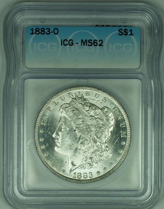 1883-O Morgan Silver Dollar $1 Coin ICG MS 62 (23) A