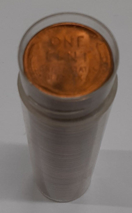 1954-S Lincoln Cent Roll BU 50 Coins Total in Tube