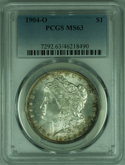 1904-O Morgan Silver Dollar  PCGS MS-63 W/Toned Reverse  (25B)