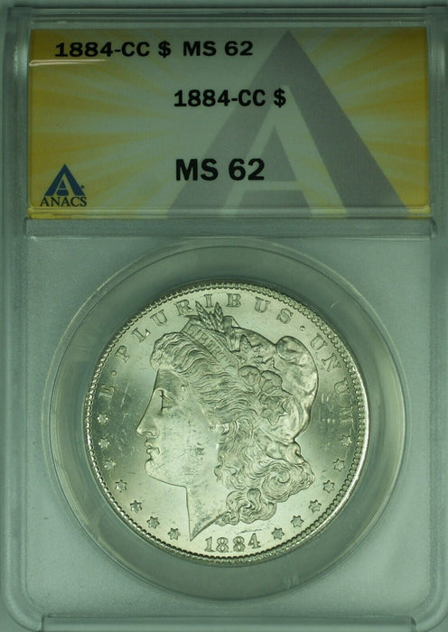 1884-CC Morgan Silver Dollar S$1 ANACS MS-62 Better Coin  (26)