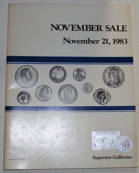 Superior Galleries Coin Auction Catalog November 1983 Sale WW6C1