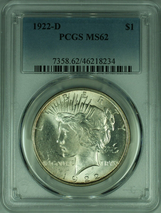 1922-D Peace Silver Dollar S$1  PCGS MS-62    (47)