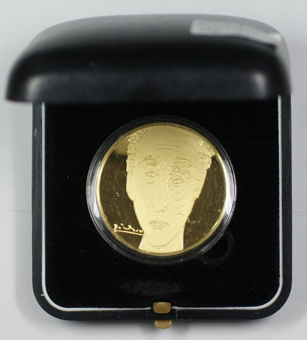 Israel 30g Gold Arthur Rubinstein Commemorative State Medal with Box and COA