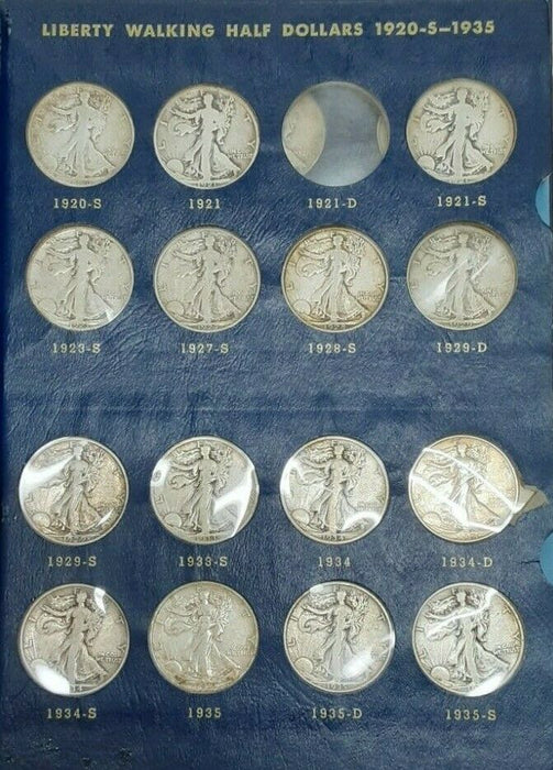 Near Complete Collection/Walking Liberty Half Dollars 1916-47 PDS (No 21-D)