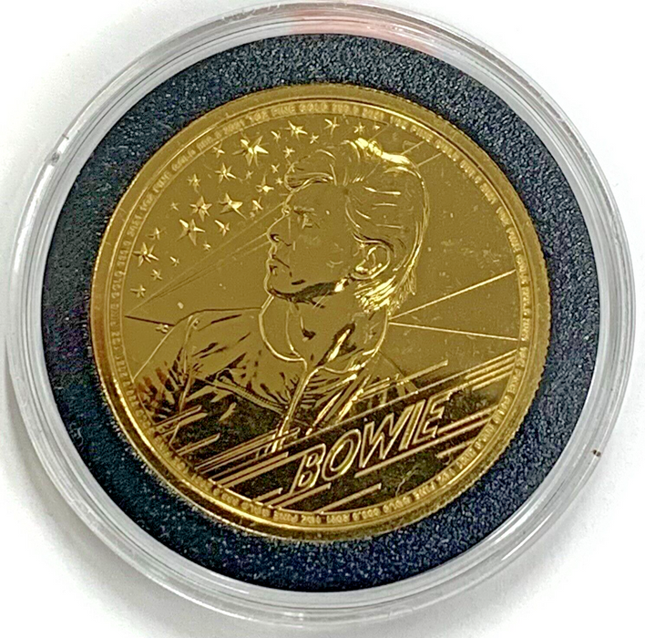 2021 100 Pound David Bowie 1OZ Gold Coin 999.9 Fine, Elizabeth II
