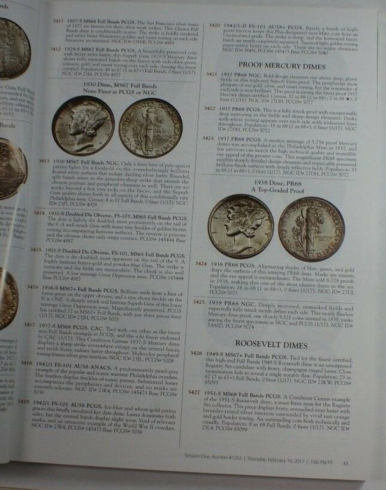 Heritage US Coin Auction Catalog "Long Beach" Feb. 16-17 & 19 2017 RSE B8
