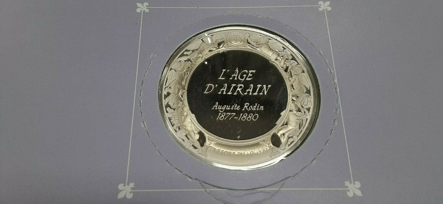 Franklin Mint Treasures of The Louvre .925 Silver Medal- The Age of Bronze
