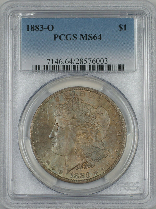 1883-O Morgan Silver Dollar $1 Coin PCGS MS-64 *Toned Obverse* (Tc)