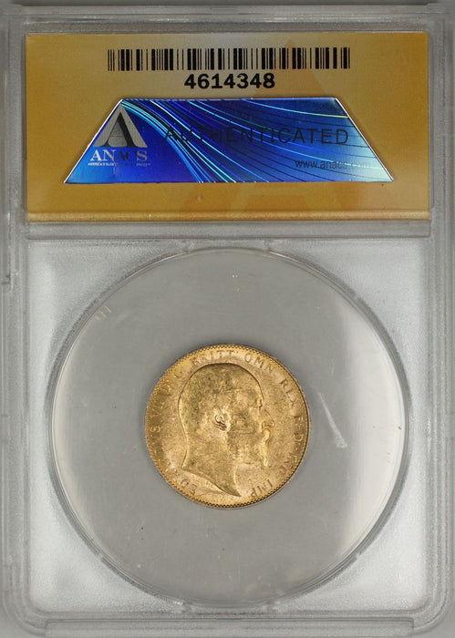 1909-P Australia Sovereign Gold Coin ANACS MS-61 (O AMT)