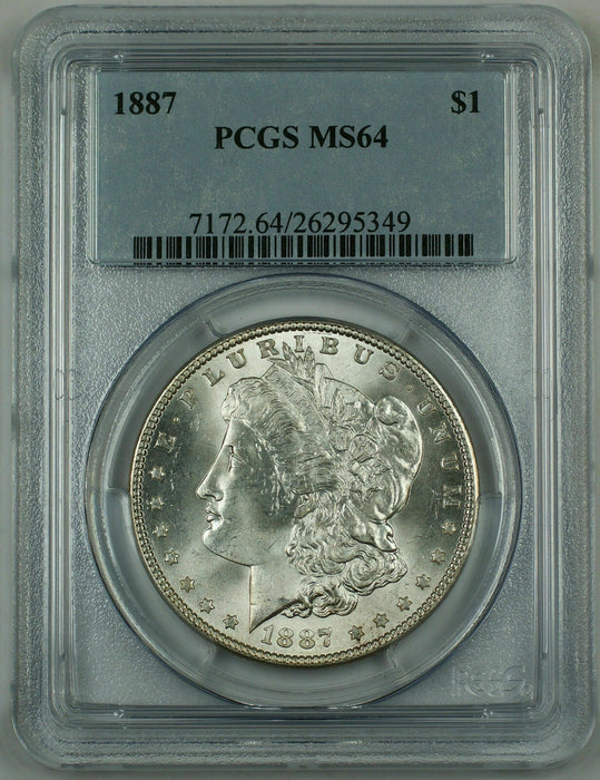 PCGS MS-64 Morgan Silver Dollar BU Coin