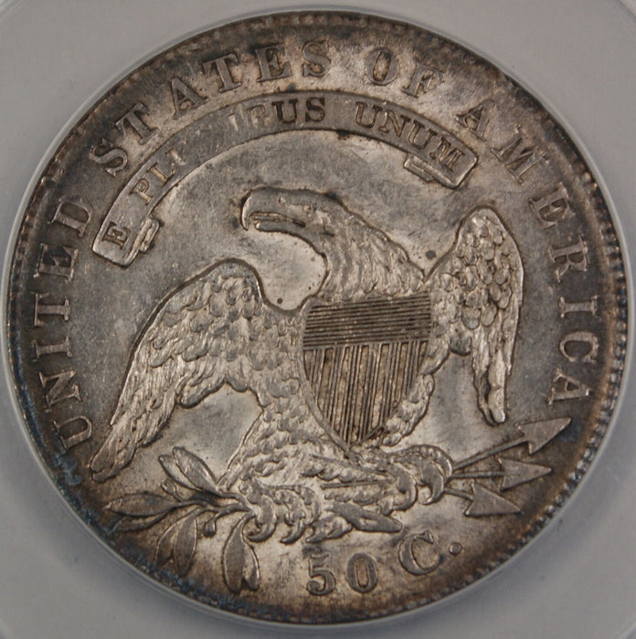 1836 Capped Bust Silver Half Dollar ANACS AU-58 Details Cleaned