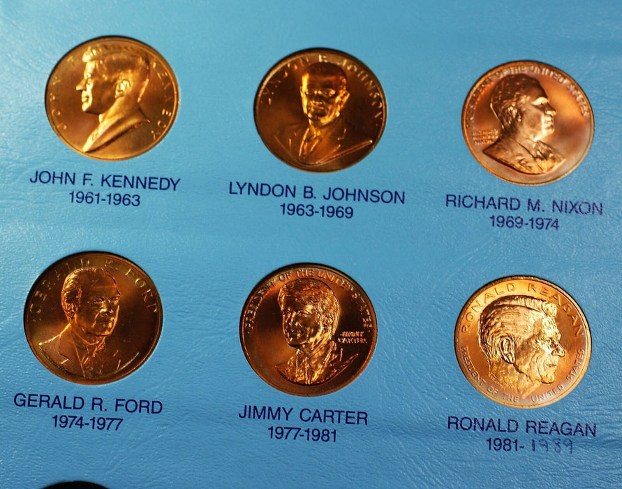 United States Mint Bronze Medals of the Presidents Complete thru Ronald Reagan