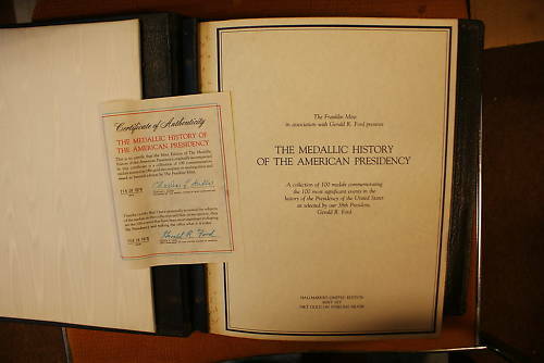 Medallic History of American Presidency, Gold on Silver