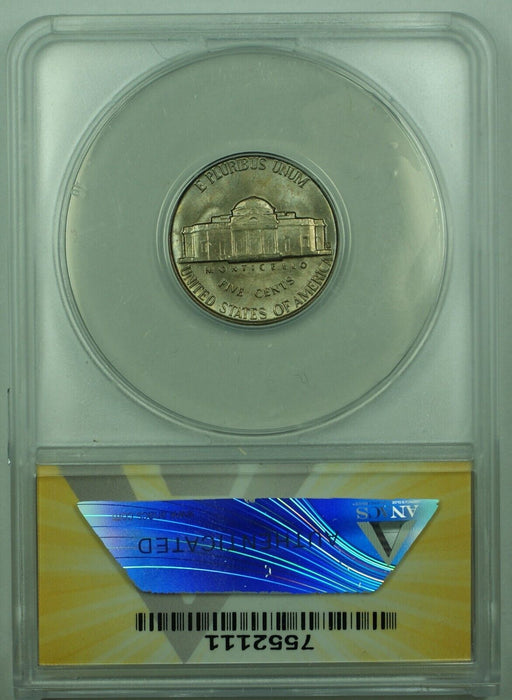 1953-D Jefferson Nickel Toned 5C ANACS MS 66 (52)