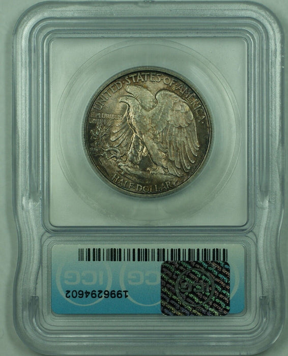 1946-S Walking Liberty Half Dollar Toned 50C ICG MS 63 (50)