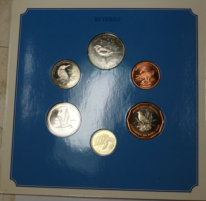 1994 Cape Verde Official Mint Set Aves Birds 6 Coins Brilliant Uncirculated