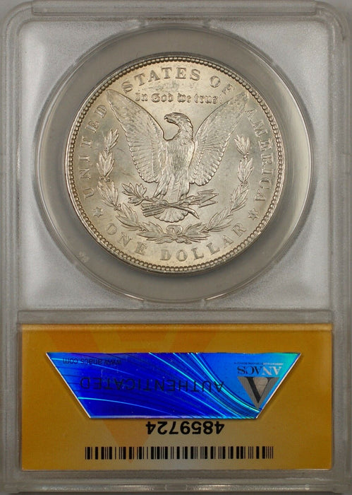 1898 Morgan Silver Dollar $1 Coin ANACS MS 62 Better Coin