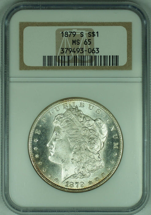 1879-S Morgan Silver Dollar $1 Coin NGC MS 65 (49)