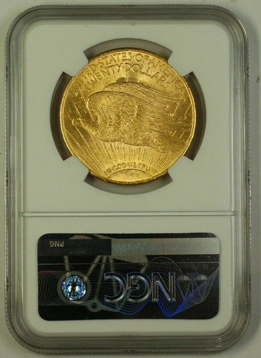 1924 US St. Gaudens $20 Double Eagle Gold Coin NGC MS-62 (Better) A