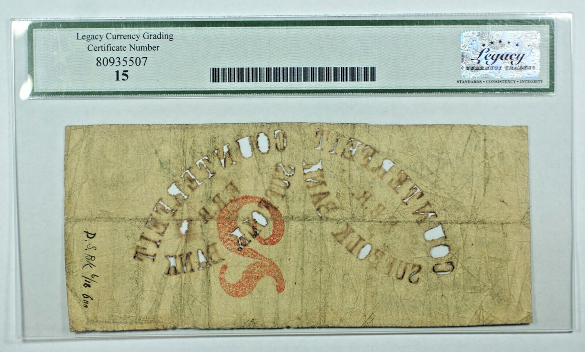 1859 $2 Counterfeit Note, Pocasset Bank-Fall River, RI-Legacy Fine 15