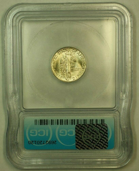 1944 Silver Mercury Dime 10c Coin ICG MS-65 (2E)