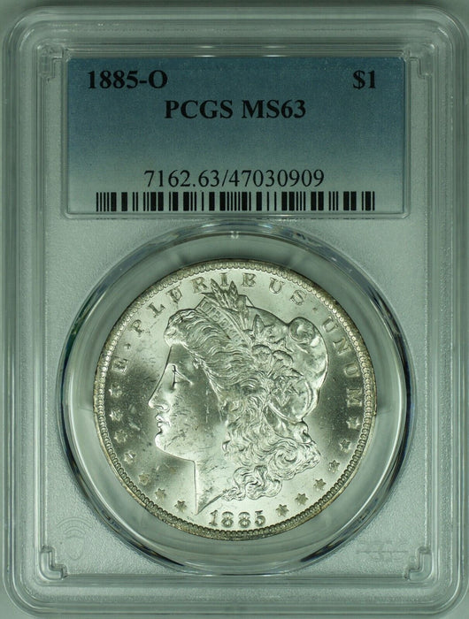 1885-O Morgan Silver Dollar Coin  PCGS MS-63   (39A)