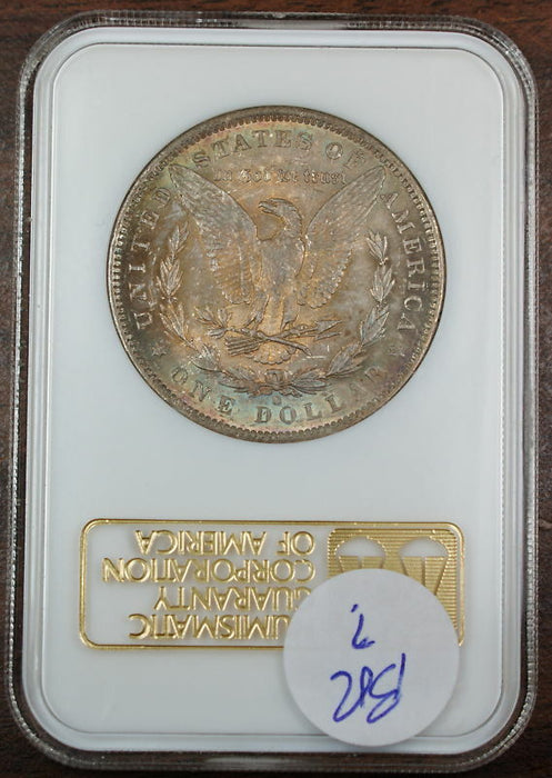 1884-O Morgan Silver Dollar, NGC MS-63 Toned OGH