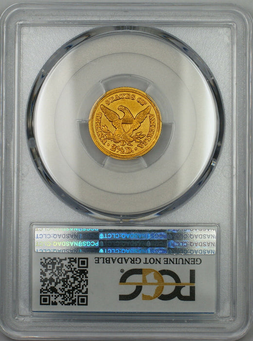1848-D $2.50 Quarter Eagle Gold Coin PCGS Genuine UNC Details Cleaning (Choice)