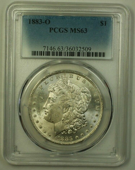 1883-O Morgan Silver Dollar $1 Coin PCGS MS-63 BU Choice Uncirculated (19) C