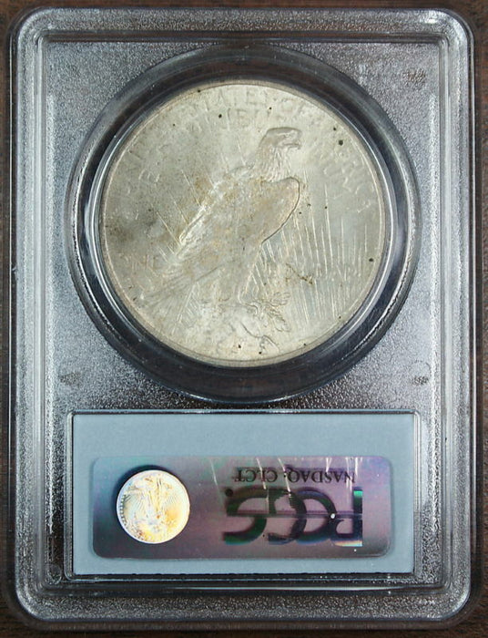 1923 Peace Silver Dollar, PCGS MS-63, Whisker Jaw VAM