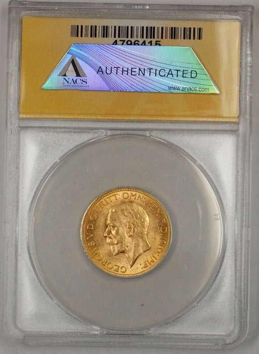 1931-SA South Africa Sovereign 1 SOV South African Gold Coin ANACS MS-63 B