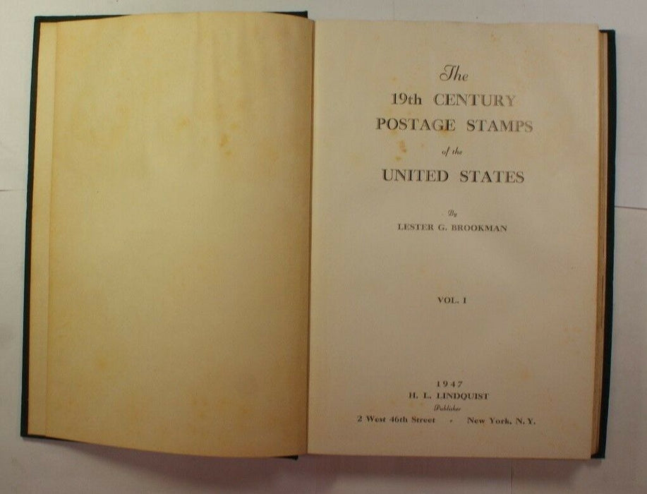 "The 19th Century Postage Stamps of the United States"  Volume 1 and 2 RSE C8