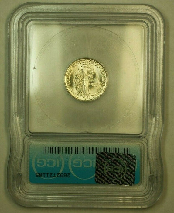 1945 Silver Mercury Dime 10c Coin ICG MS-65 HHH