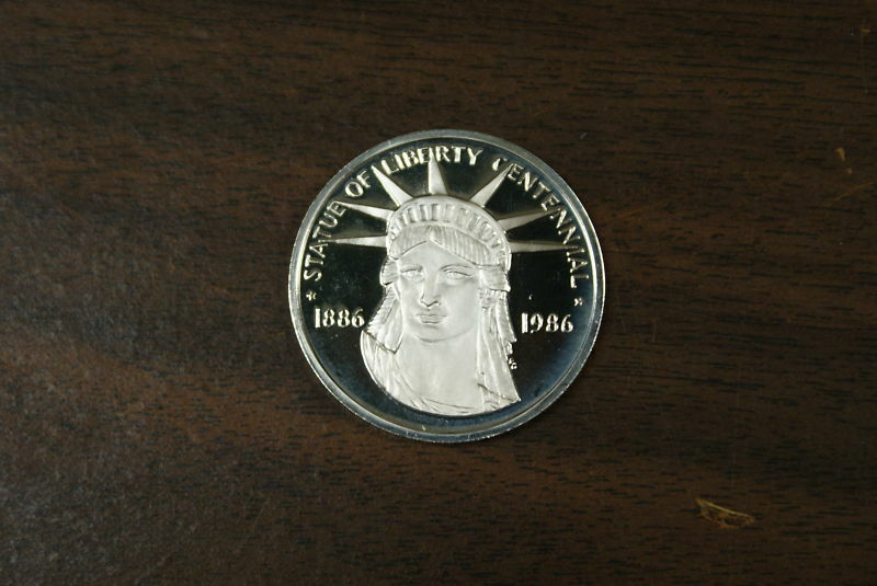 Statue of Liberty Centennial Medal Set Silver