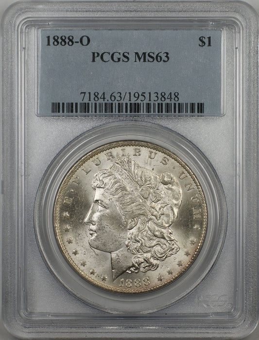 1888-O Morgan Silver Dollar $1 PCGS MS-63 Better Quality (3G)