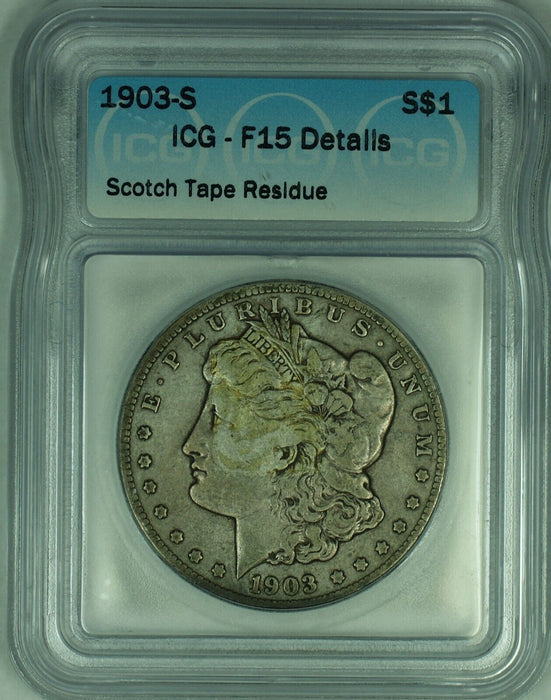 1903-S Morgan Silver Dollar $1 Coin ICG F 15 Details-Micro S (23)