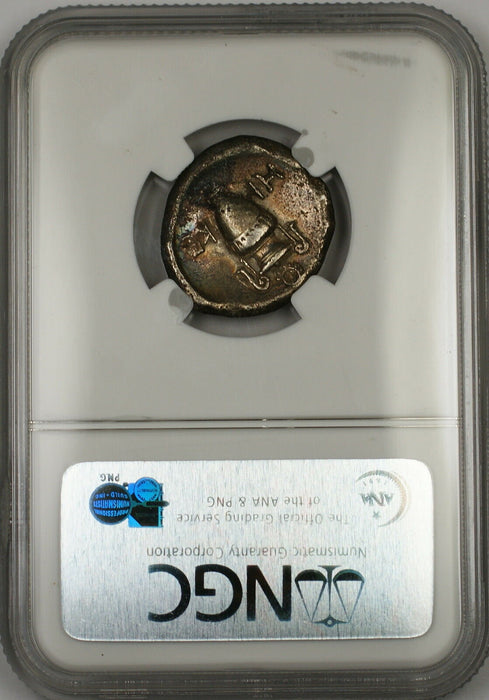395-338 BC Boeotia Thebes AR Stater Ancient Silver Coin HI-KE NGC XF Choice PRX