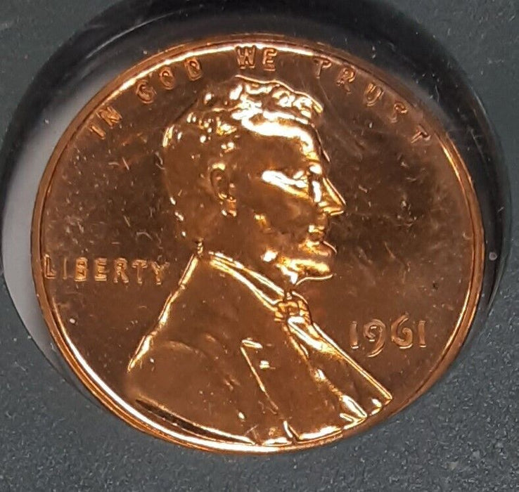1961 Lincoln Memorial Cent Proof Coin in Plastic Holder