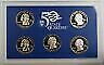 1999 US Mint Clad Proof State Quarters Set 5 Gem Coins w/ Box & COA