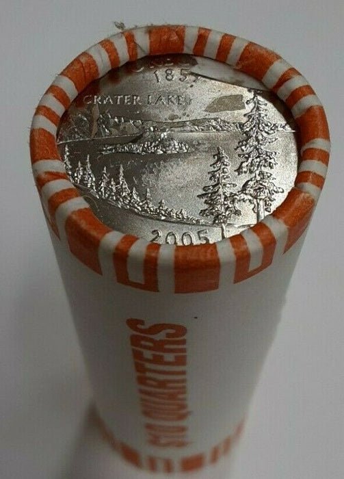 2005-P Oregon State Quarter BU Machine Wrapped Roll- 40 Coins- Sealed