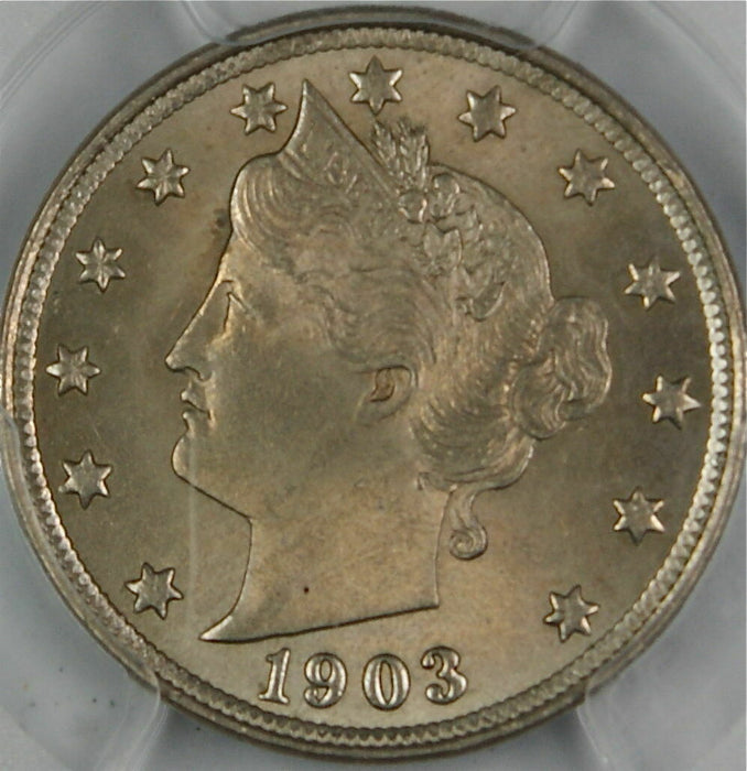 1903 Liberty Nickel Coin, PCGS MS-64