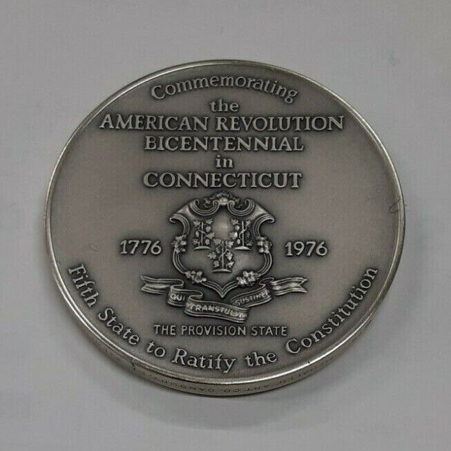 1975 MACo. 13 Orig. States Bicentennial Connecticut 1.6 Oz .925 Silver Medal