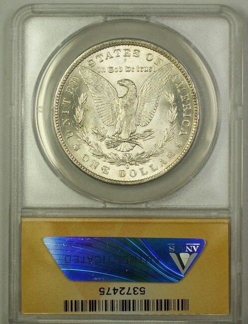 1884-O/O Over Mint Mark Morgan Silver Dollar $1 Coin ANACS MS-64 (1)