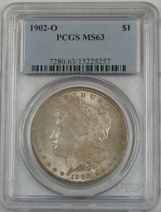 1902-O Morgan Silver Dollar $1 Coin PCGS MS-63 Toned (BR-25 T)