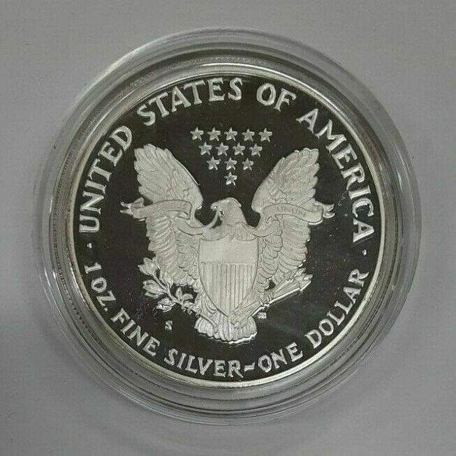 1986-S American Eagle 1 Oz Silver Proof Coin with OGP and COA