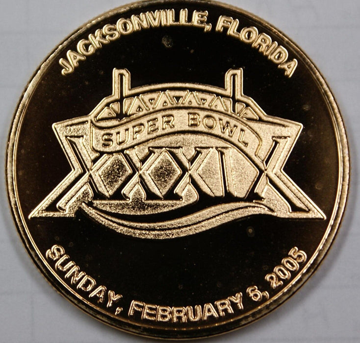 2005 NFL Licensed Super Bowl XXXIX Proof Medal, 2/6/05 Jacksonville, Florida