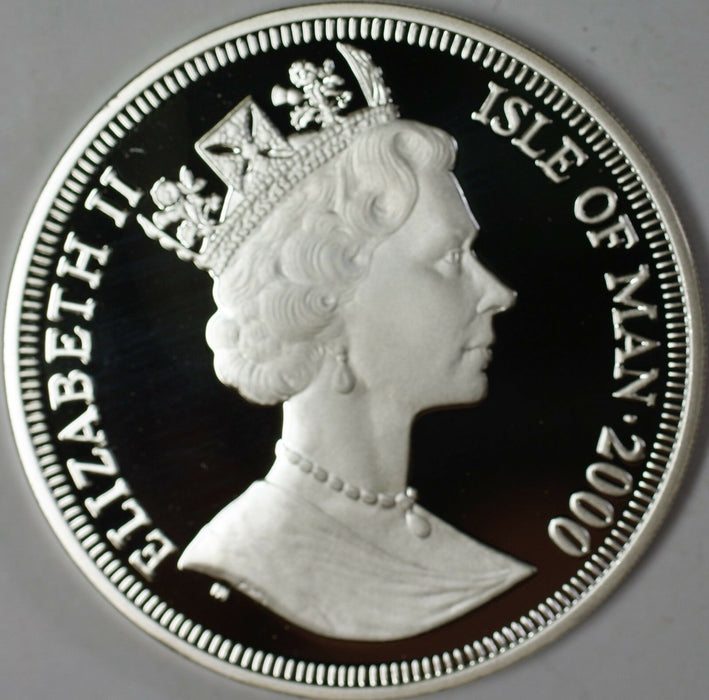 2000 Isle of Man 1 Crown Prince William Birthday Silver Coin Gem Proof Rare